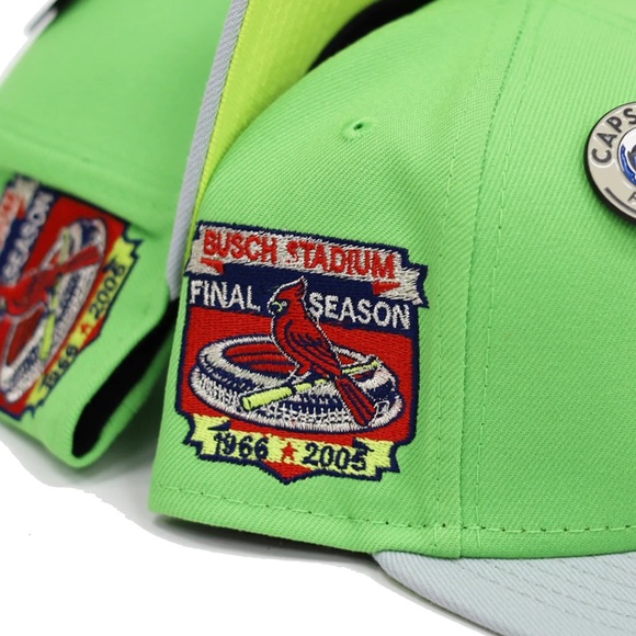 Capsule Claw Lime/Green Cardinals Fitted. - Picture 2 of 3